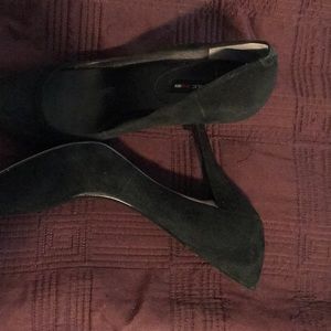 Sexy Black Suede Mad Men Banana Republic Heels